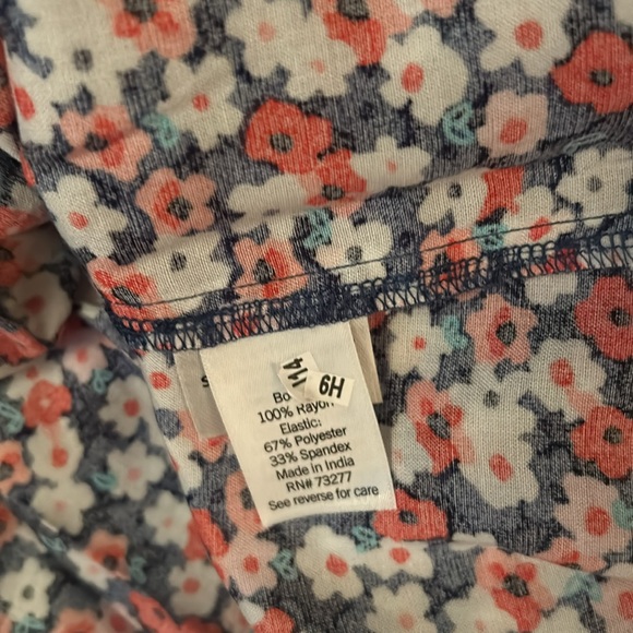 Croft & barrel Pl multi colored flowery midi dressruching bodice with pockets. - Picture 6 of 8